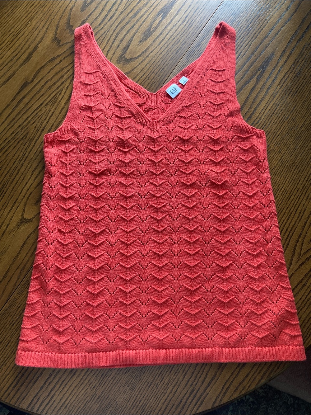 GAP Coral Knit V-Neck Tank